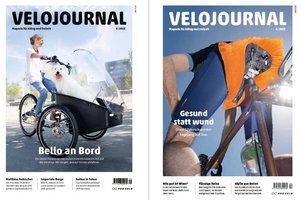 Titelseiten der Zeitschrift Velojournal.