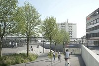 Ein barrierefreier Bahnzugang, mehr Komfort und eine bessere Verbindung der Quartiere für Velo- und Fussverkehr: Das sind die Ziele der Ausbauten im Bahnhof Langenthal. Velos fahren durch eine Unterführung am Bahnhof.