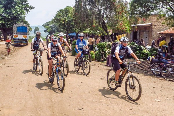 Biker in Uganda