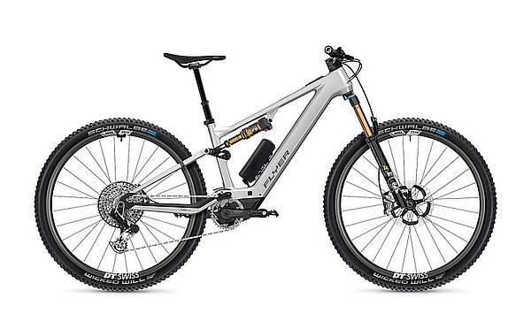 Flyer «Uproc SL:X». Silber-graues E-Mountainbike von Flyer.