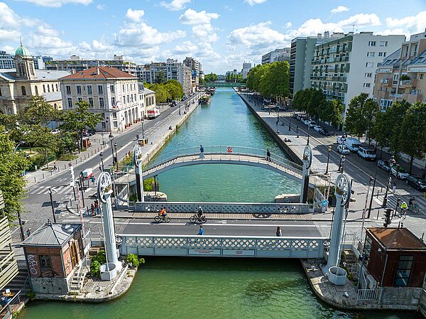 Brücke in Paris über die Seine.