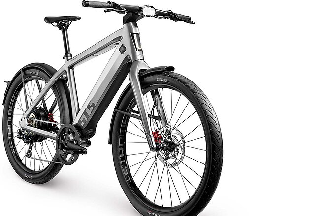 Das Stromer ST5 ist ein schnelles E-Bike mit voll integriertem ABS.