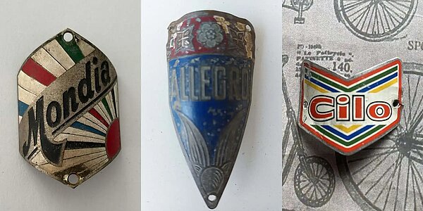 Veloembleme Steuerkopflogo Schweizer Marken