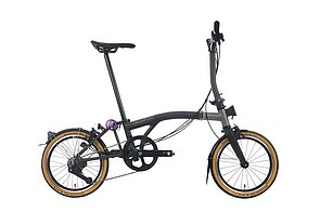 Brompton Faltrad in Schwarz