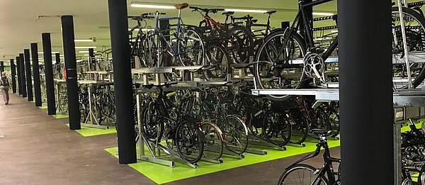 Die Velostation an der Europaallee