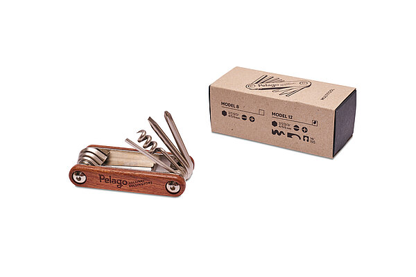 Multitool von Pelago mit edler Holzoberfläche Multitool aus Holz finnischer ehrsteller