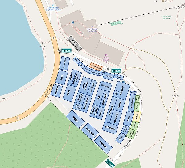 Lageplan des Test Ride