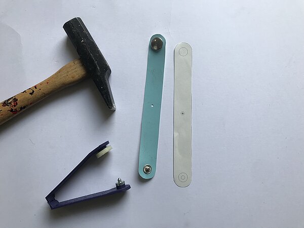 Satteltasche aus alter Blache