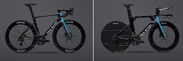 Swiss Side, BMC, DT Swiss Radsport Schweiz. Decathlon Rennräder von Van Rysel.