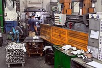 Fabrik für Fahrräder in Taiwan.