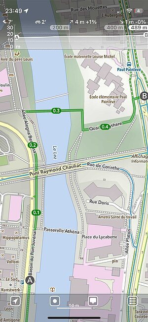 Screenshot einer App