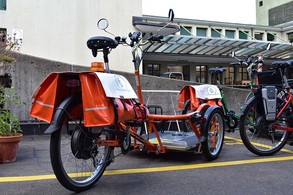Ein Dreirad-Pedelec.