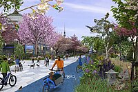 Kamenskys Vision der Karl Marx Allee in Berlin.