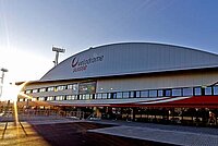 Das Tissot Velodrome in Grenchen. 