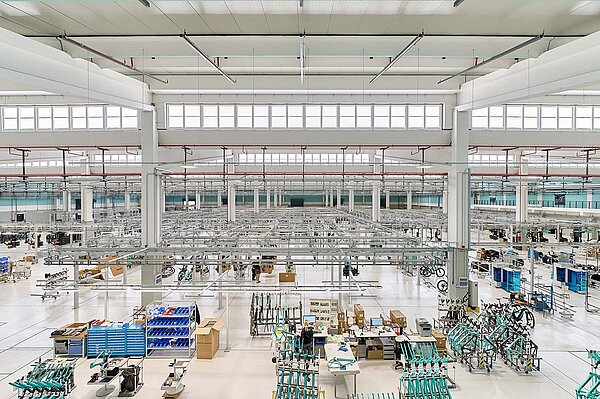 Binachi Fahrradfabrik Italien. 