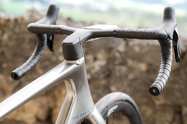 Rennrad mit Rennlenker.