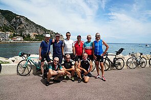 Abschlussfoto am Hafen von Menton 