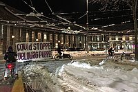 Velo mänsche Zürich demonstrieren für Pop-up-Velowege