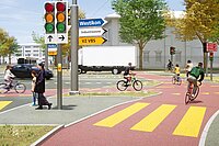 So könnte gute Veloinfrastruktur aussehen.