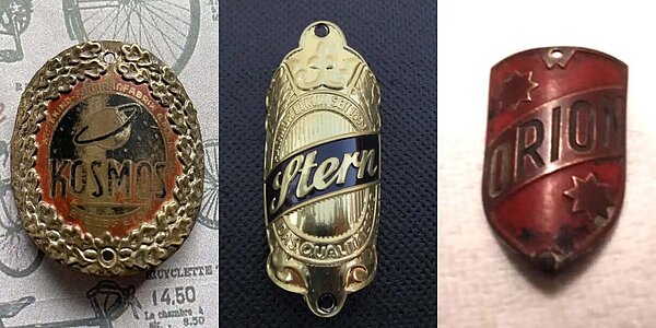 Veloemblem Steuerkopflogo Stern, Cosmos und Orion