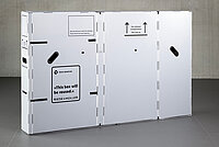 Bike Box aus Kunststoff von Riese und Müller. 