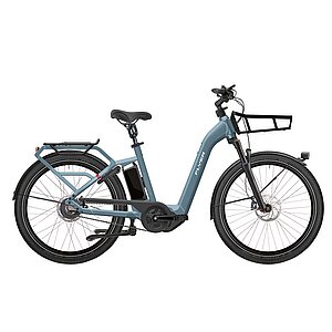 Cargobike Typenkunde. E-Bike mit Front- und Heckträger. 