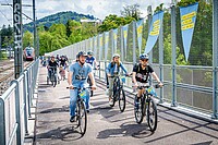 Sitterbrücke für Velos in St. Gallen.
