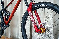 Mountainbike mit Fed...