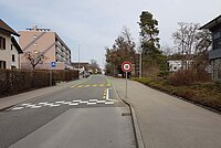 Hochstrasse: Tempo 30 startet erst auf Höhe des Schulhauses.