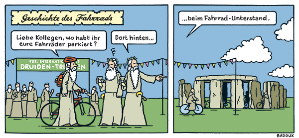 Stonehenge. Vielleicht löst die Nutzung als Veloparking das geschichtsträchtige Rätsel.