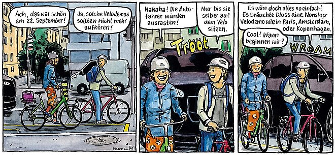 Comic Strip von Velojournal.