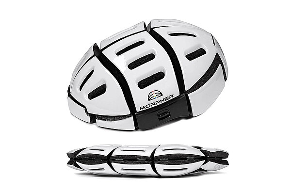 Faltbarer morpher Helm