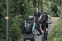 Velos auf dem Wanderweg sind nicht in jedem Kanton geduldet.