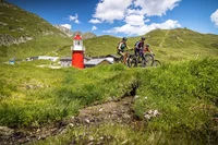 Leuchtturm auf dem Oberalppass.