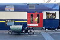 Lastenvelo vor Sbahn