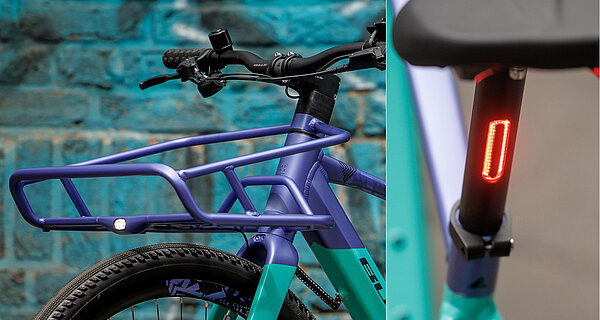 Fahrrad mit Frontrack.