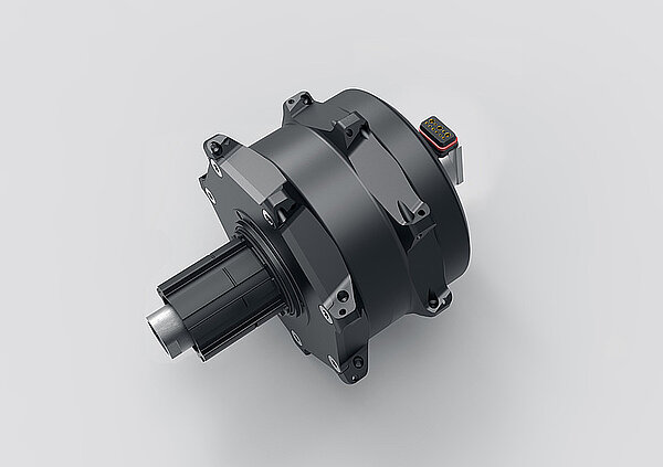 Hinterradnabe mit integrierten Elektromotor von Mahle. 