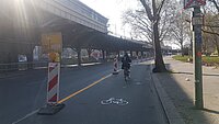 Pop-up-veloweg in Berlin