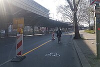 Pop-up-veloweg in Berlin
