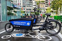 Lastenrad von Nextbike in Luzern.