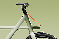 Vanmoof McLaren neuer Eigentümer. E-Bike mit grünem Rahmen.