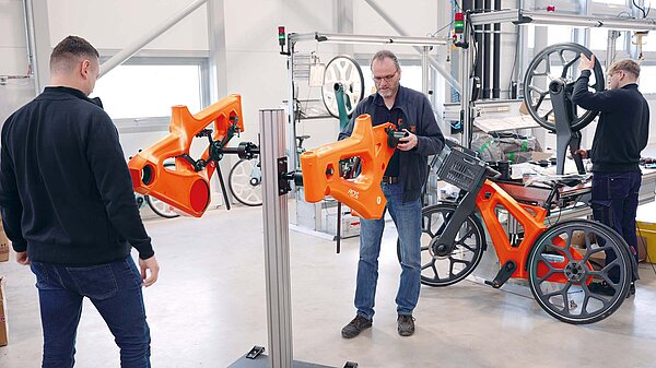 Igus Rcyl Fahrrad als Kunstoff aus alten Fischernetzen.