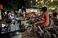 Party mit Velo-Generator.