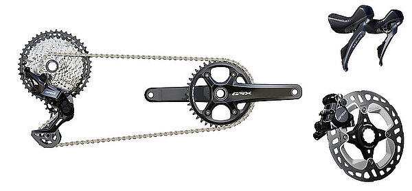 Shimano GRX 800 12-fach Gruppe für Gravelbikes.