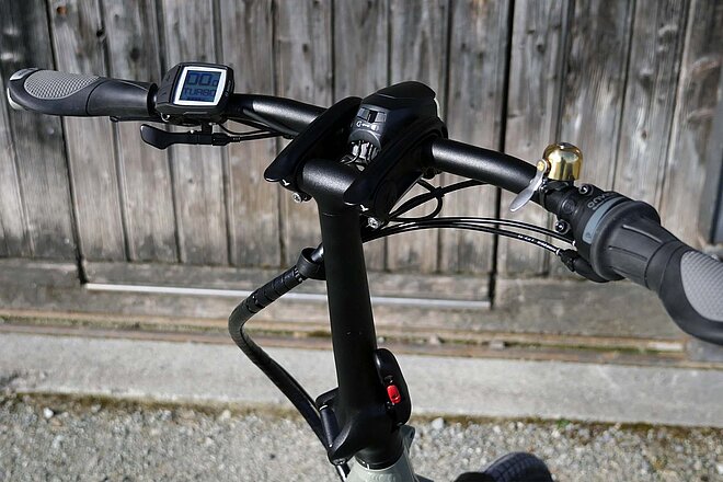 Der Lenker des Tern GSD lässt sich einfach in der Höhe verstellen