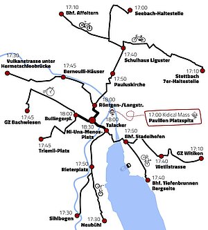 Velodemo 2023 Sternfahrt.