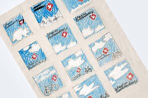 Zeichnung von Routenfeldern von Schweiz Mobil.