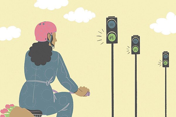 Grüne Welle für Velofahrerinnen und Velofahrer