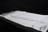 Modell der geplanten Brücke "Flaneur"