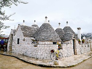 Fahrradreise Apulien. Trulli.